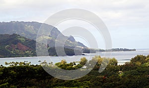 Landscape of Hanalei, Island of Kauai, Hawaii, United States