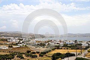 Landscape of harbor Adamas Milos