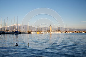 Landscape of the Harbor in Desenzano, Garda Lake