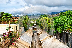 Landscape of Hawaii Kai on Oahu Island