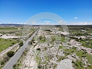 Highway towards Coporo, Guanajuato, Mexico photo