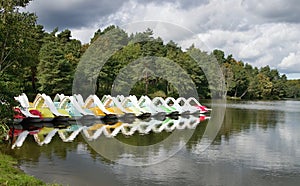 Autumn landscape with a lake Duchonka