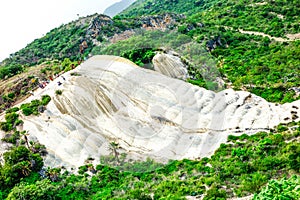 Landscape of Hierve el Agua, Oaxaca, Mexico. photo