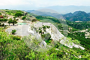 Landscape of Hierve el Agua, Oaxaca, Mexico. photo