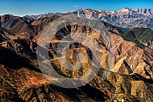 Landscape of the High Atlas mountains, Morocco