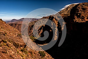 Landscape of the High Atlas mountains, Morocco