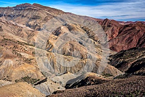 Landscape of the High Atlas mountains, Morocco