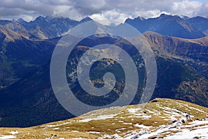 Landscape of high Tatras Mountains, Poland