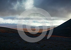 Landscape in the highlands of Iceland