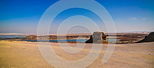 Landscape of hill near Wadi El Rayan,Faiyum, Egypt