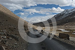 Landscape of himalaya mountain in ladak, leh india