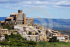 Landscape historic town Navarra Spain