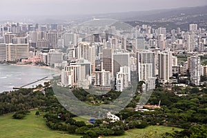 Landscape of Honolulu, Oahu, Hawaii