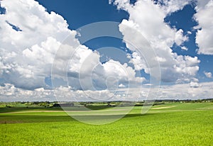 Landscape with horizon