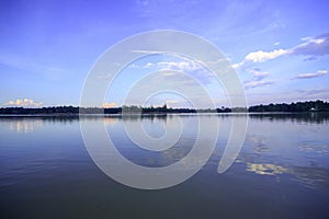 Landscape, Huai Tueng Thao evening reservoir, Thailand,