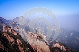 Landscape of Huangshan montain(yellow mountain)