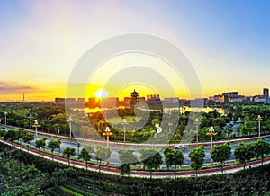 Landscape of Huayang Lake Wetland Park in Dongguan Guangdong Province China