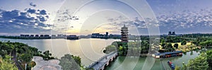 Landscape of Huayang Lake Wetland Park in Dongguan Guangdong Province China