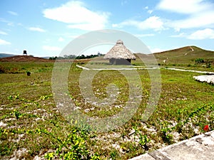 Parque Nacional Gran Sabana Choza de techo de Palma photo