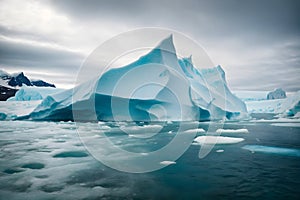 A landscape of an iceberg