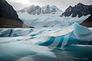 A landscape of an iceberg