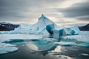 A landscape of an iceberg