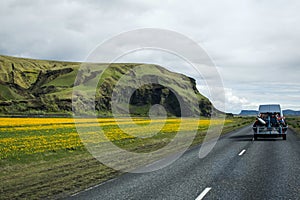 Landscape Iceland street Motorcross MX Adventure