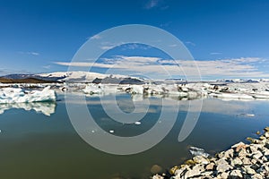 Landscape in Iceland / VatnajÃ¶kull Glacier / JÃ¶kulsÃ¡rlÃ³n