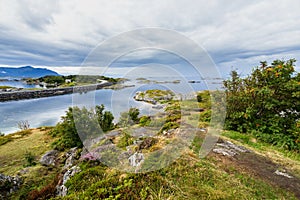 Landscape of the iconic Atlantic Road in More og Romsdal, Norway