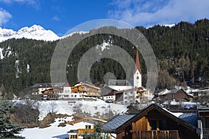 Landscape image of the Austrian ski village