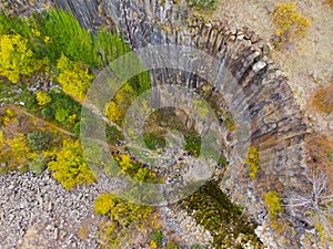 Basalt cliffs Nature Park, aerial view, Sinop - Turkey photo