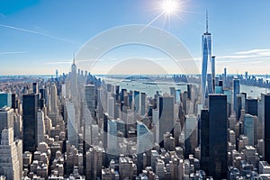 New-York City, United States - 21 : The Modern sky scraper. photo