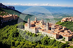 Santa CecÃÂ­lia de Montserrat is a Benedictine monastery. photo