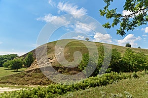 Landscape image of Titel Hill serbian: Titelski breg, Serbia. photo