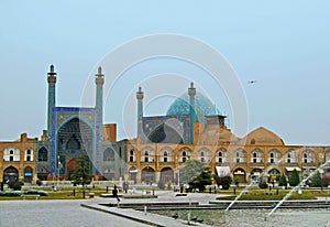 Imam mosque in Naghsh-e Jahan Square of Isfahan , Iran photo