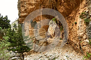 Imbros canyon in Crete, Greece photo