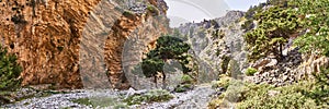 Imbros canyon in Crete, Greece photo