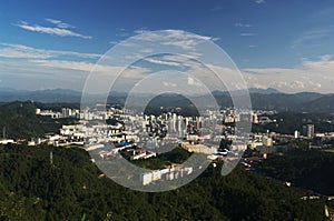 Landscape of an inland city in china