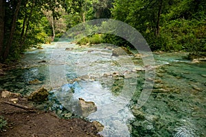 Landscape inside Parco fluviale dell`Esla, Colle Val d`Elsa, Tuscany