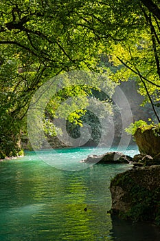 Landscape inside Parco fluviale dell`Esla, Colle Val d`Elsa, Tuscany