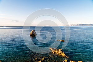 Landscape : Ionion sea and islands in Greece