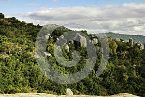 Landscape of Iringa town with Stones