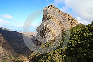 Landscape of the island of La Gomera