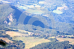 Landscape of italian hill photo