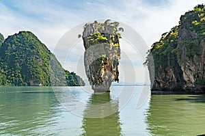 Landscape of James Bond island Phang-Nga bay, near Phuket Thailand