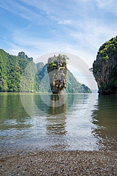 Landscape of James Bond island Phang-Nga bay, near Phuket Thailand