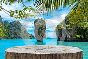 Landscape of James Bond island Phang-Nga bay,Thailand