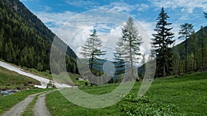 landscape in jaufental in south tyrol photo