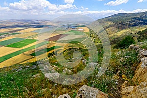 Landscape of the Jezreel Valley from Mount Gilboa