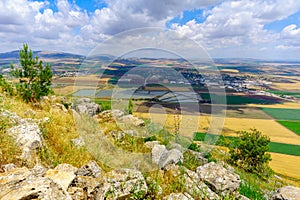 Landscape of the Jezreel Valley from Mount Gilboa